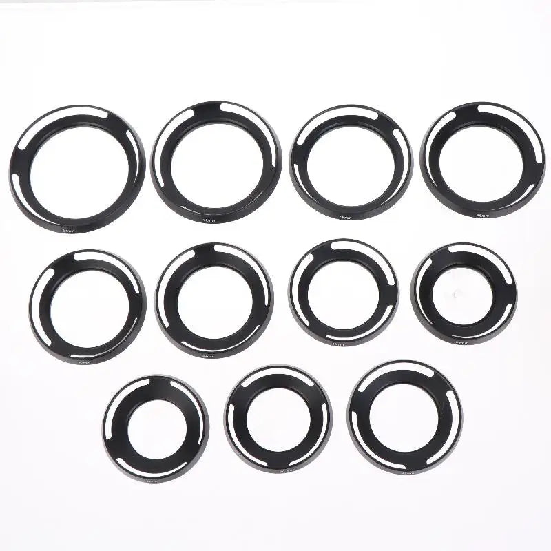 Metal Ultra-Thin Hollow Wide-Angle Lens Hood 37–67mm Universal Camera Lens Hood Babs
