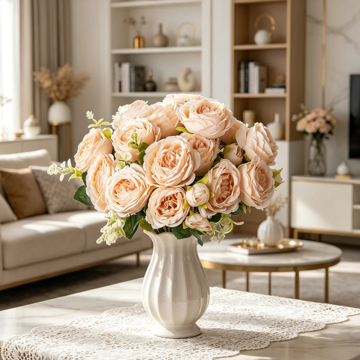Silk Peony Artificial Flowers – Wedding & Home Decor Artificial Silk Flowers Babs