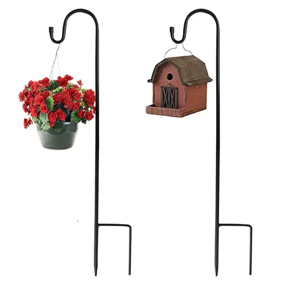Shepherd Hook Garden Stake 90/100/120cm – Solar Lights & Bird Feeders Garden Shepherd Hook Babs