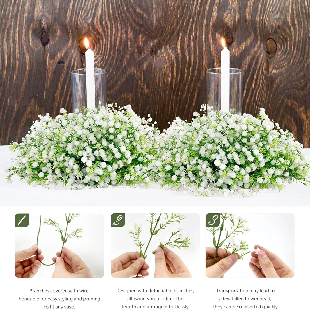 Artificial Gypsophila Bouquet – Wedding & Home Décor Artificial Flower Bouquet Babs