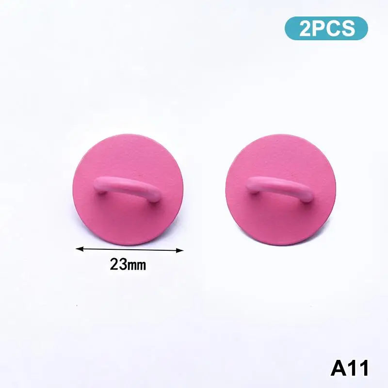2pcs Adhesive Metal Phone Charm Holder & Keychain Hook Phone Charm Holder Babs A11