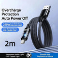 240W USB-C Fast Charging Cable 6A – 1M & 2M Type-C USB-C Charging Cable Babs B