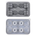 3D Cat Silicone Ice Cube Mold – 4-Cavity Animal Shape Tray Silicone Ice Mold Babs Gray