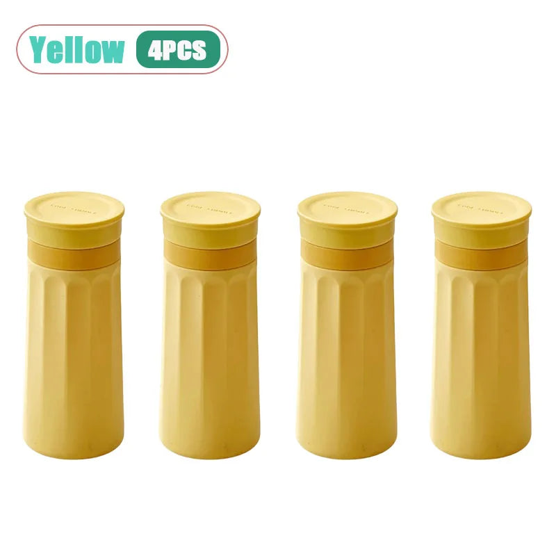 Reusable Silicone Ice Cup – Squeeze & Freeze DIY Ice Maker Silicone Ice Maker Cup Babs Yellow-4pcs