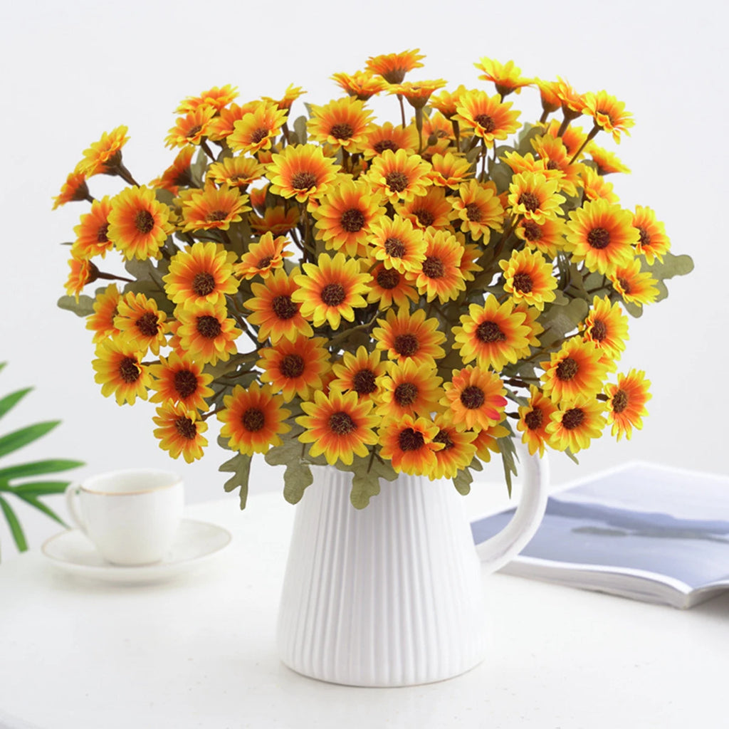 Silk Daisy Artificial Flowers Bouquet – Wedding & Home Décor Artificial Flower Bouquet Babs