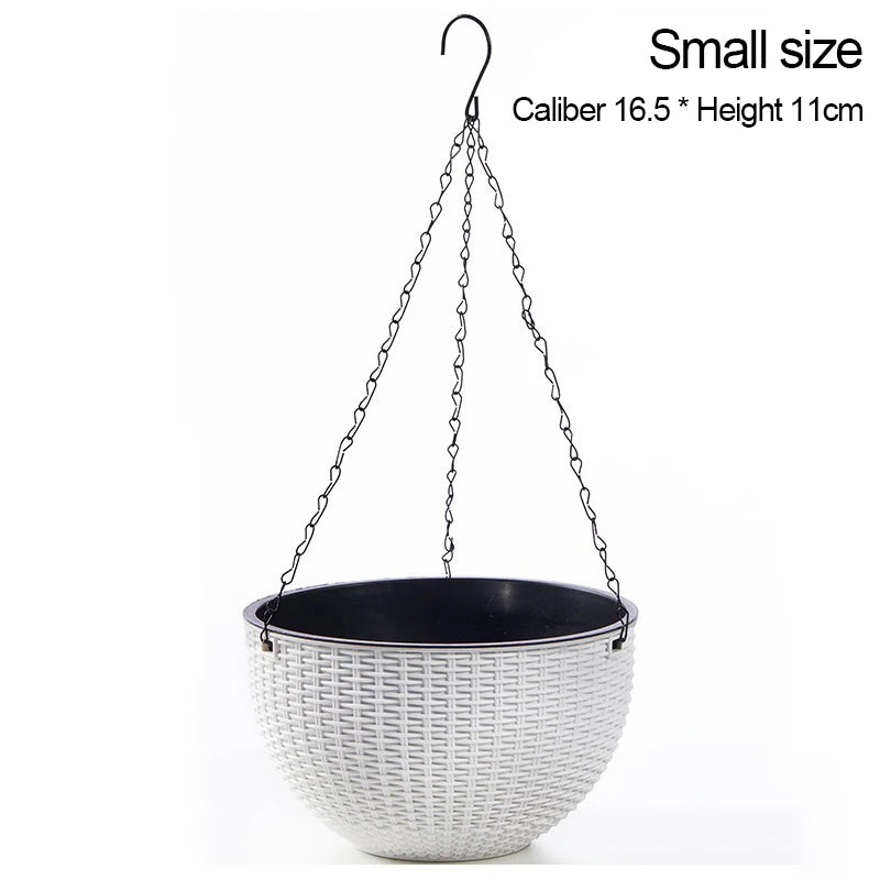 Macrame Hanging Plant Pot Hanger – Indoor & Outdoor Flowers Macrame Plant Hanger Babs White-S