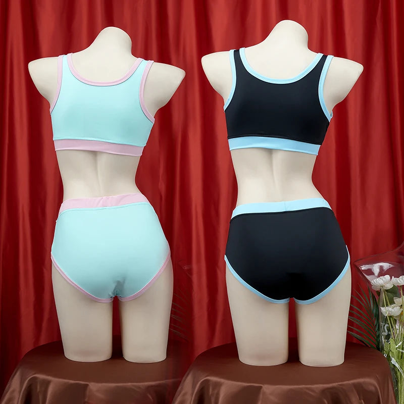 Women Anime Gamepad Cosplay Gym Uniform Swimwear Set Cosplay Swimwear Set Babs