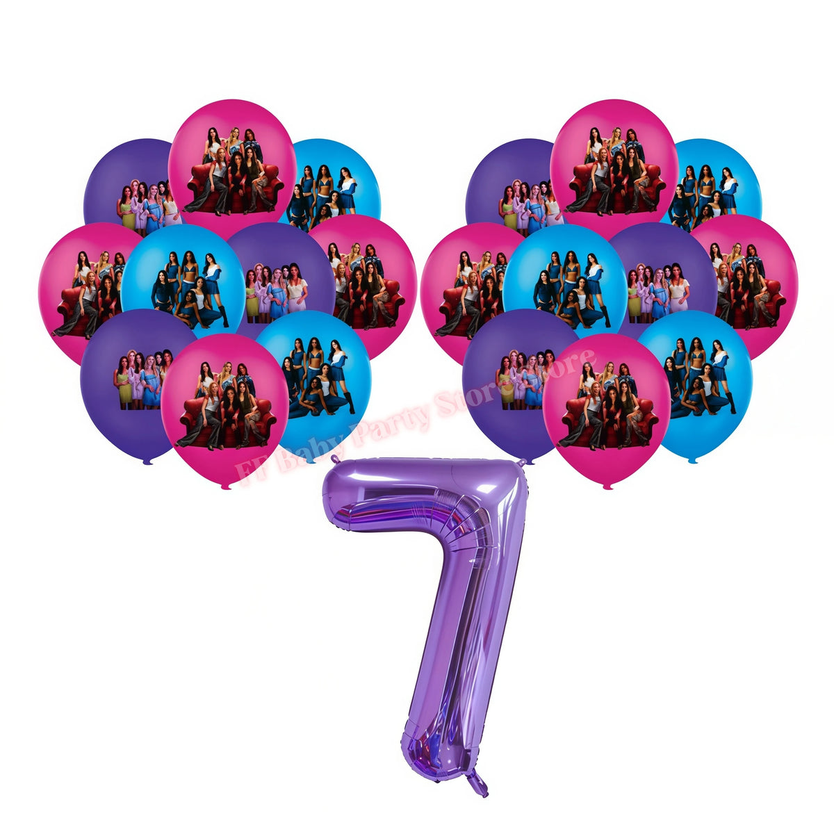 Katseye Kpop Birthday Party Decoration Set – Balloon & Banner Party Decoration Set Babs 19pcs Balloons-7 others