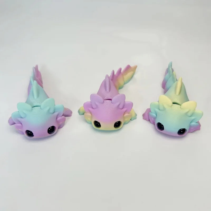 Mini Axolotl Figurine 6CM Movable Joint Toy Desktop Decor Collectible Figurine Babs