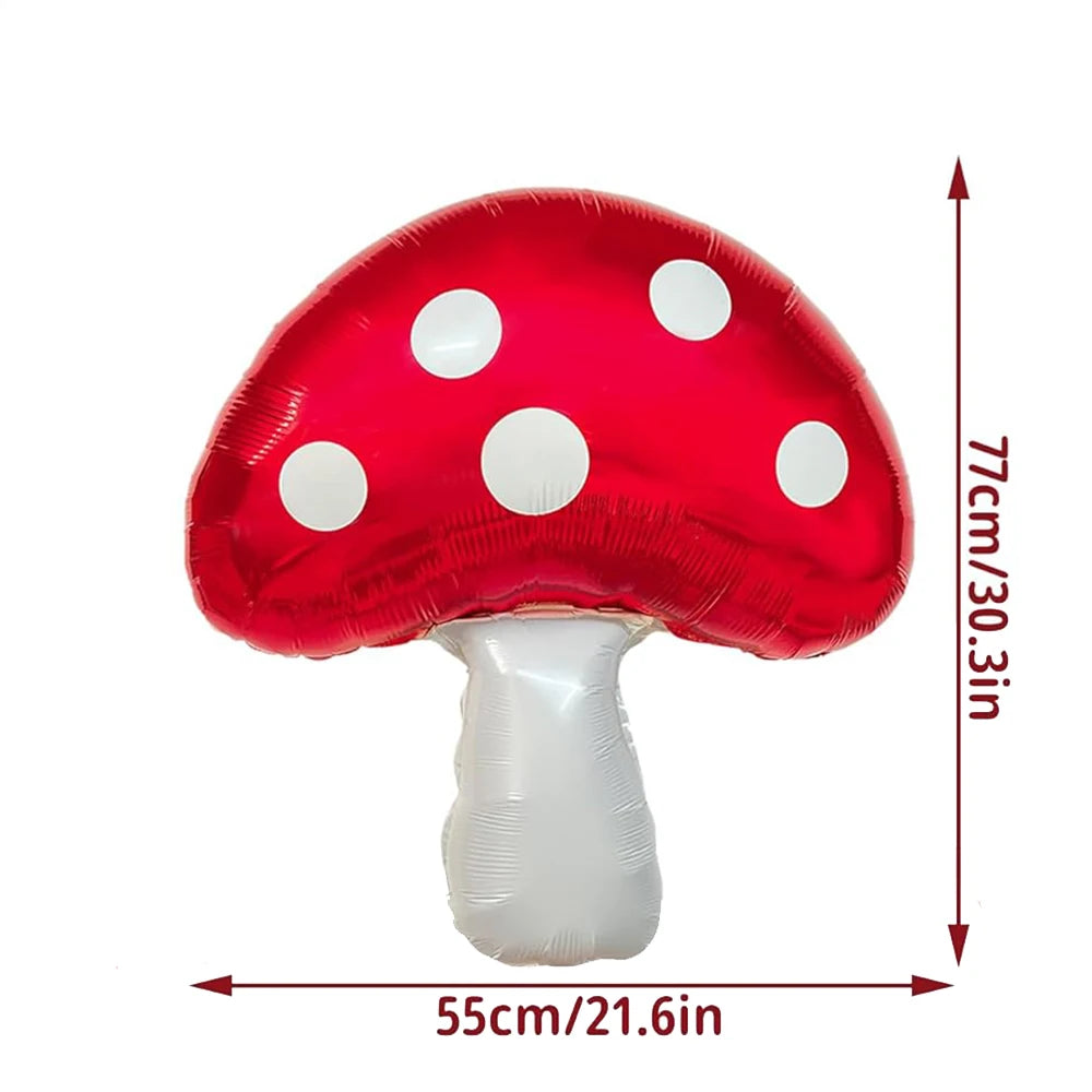 Fairy Mushroom Butterfly Rabbit Foil Balloon Set – Party Decor