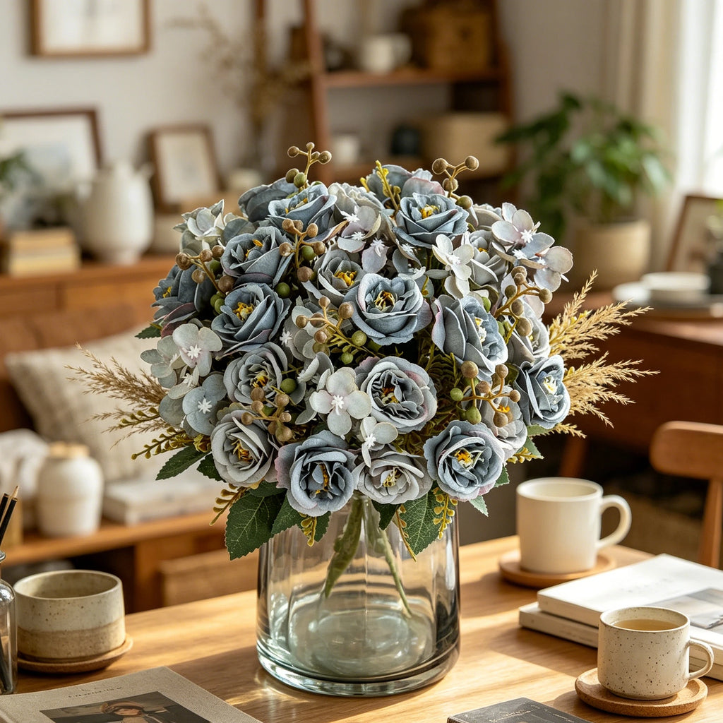 Artificial Silk Rose Bouquet – Wedding & Home Décor Gift Artificial Flower Bouquet Babs