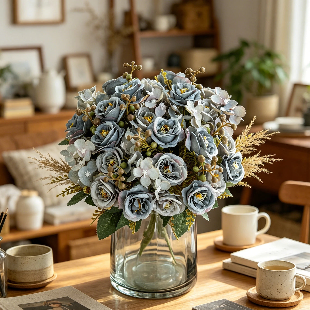 Artificial Silk Rose Bouquet – Wedding & Home Décor Gift Artificial Flower Bouquet Babs
