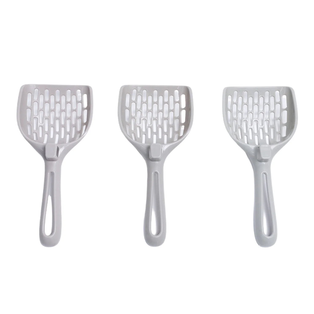 3-Pack Cat Litter Scoop Set – Durable Mesh Plastic Kitty Shovel Cat Litter Scoop Babs 3pcs