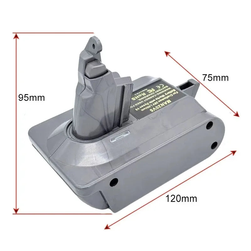 Craftsman 20V to Dyson V6 Battery Adapter Converter | MAN20V6 Battery Adapter Converter Babs