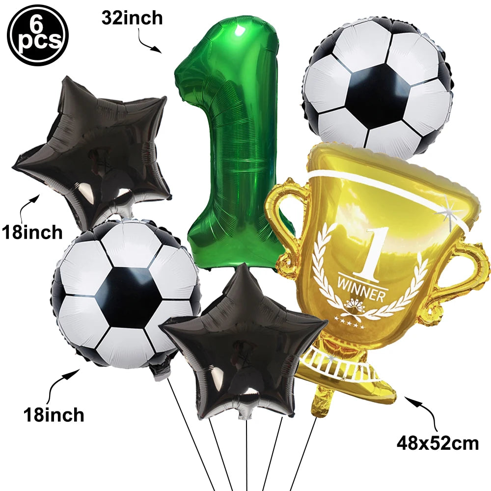 Soccer Party Balloon Kit – Football Birthday Decoration Set