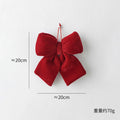 Christmas Velvet Red Bow Ornaments – Xmas Tree Hanging Décor Christmas Bow Ornament Babs M