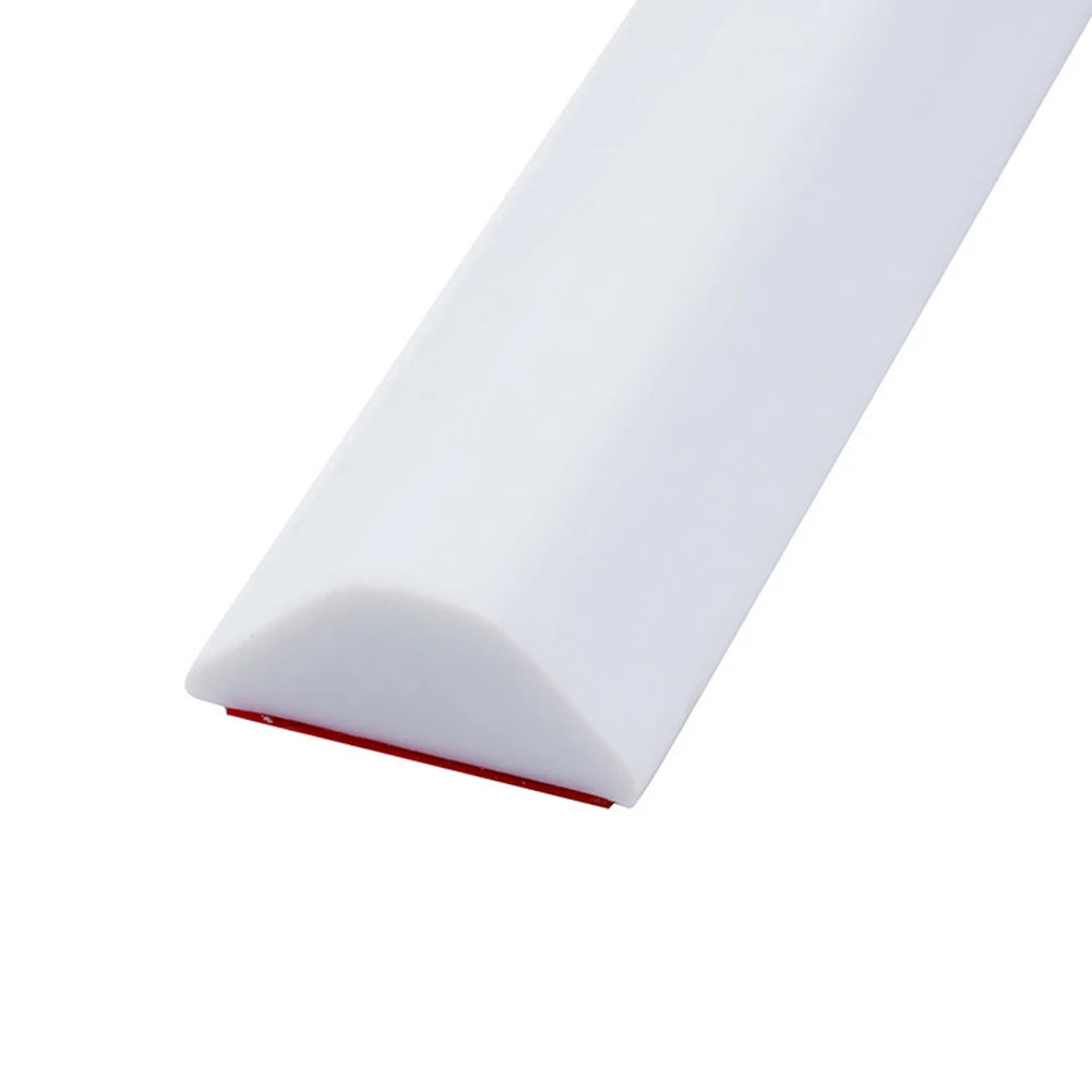 Silicone Shower Water Barrier Strip – Dry/Wet Separation Seal Shower Water Barrier Babs white 80cm