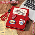Felt Travel Stamp Book – Creative Souvenir Notebook Travel Stamp Notebook Babs Red