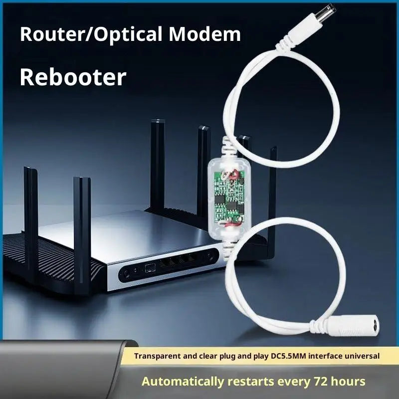 24H Auto Router Reboot Timer Module – DC 9-15V Plug & Play Router Timer Module Babs