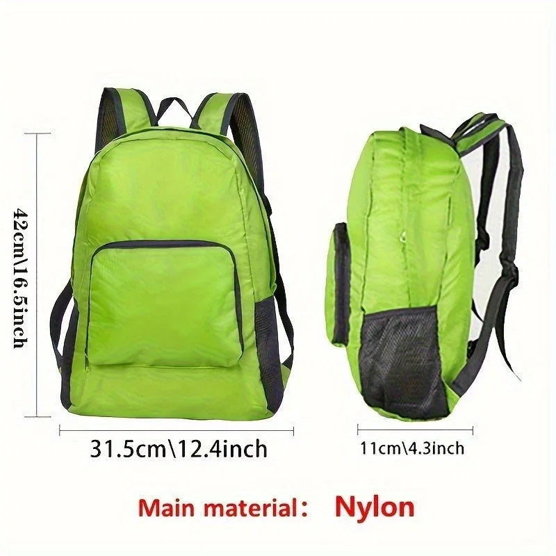 Foldable Canvas Travel Backpack – Hiking & Camping Bag Foldable Backpack Babs