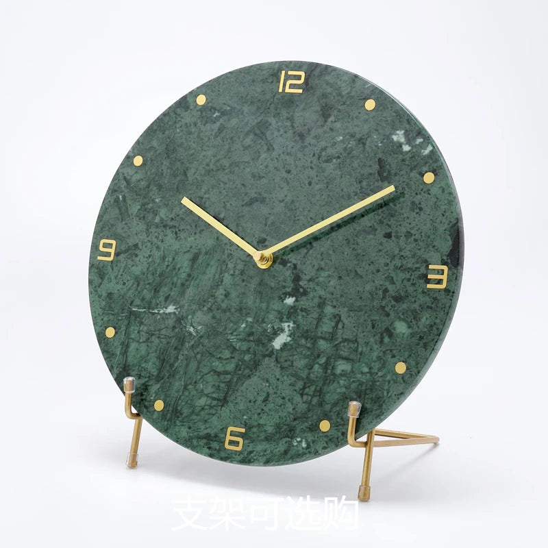 Nordic Large Marble Wall Clock – Silent Quartz, Modern Décor Wall Clock Babs