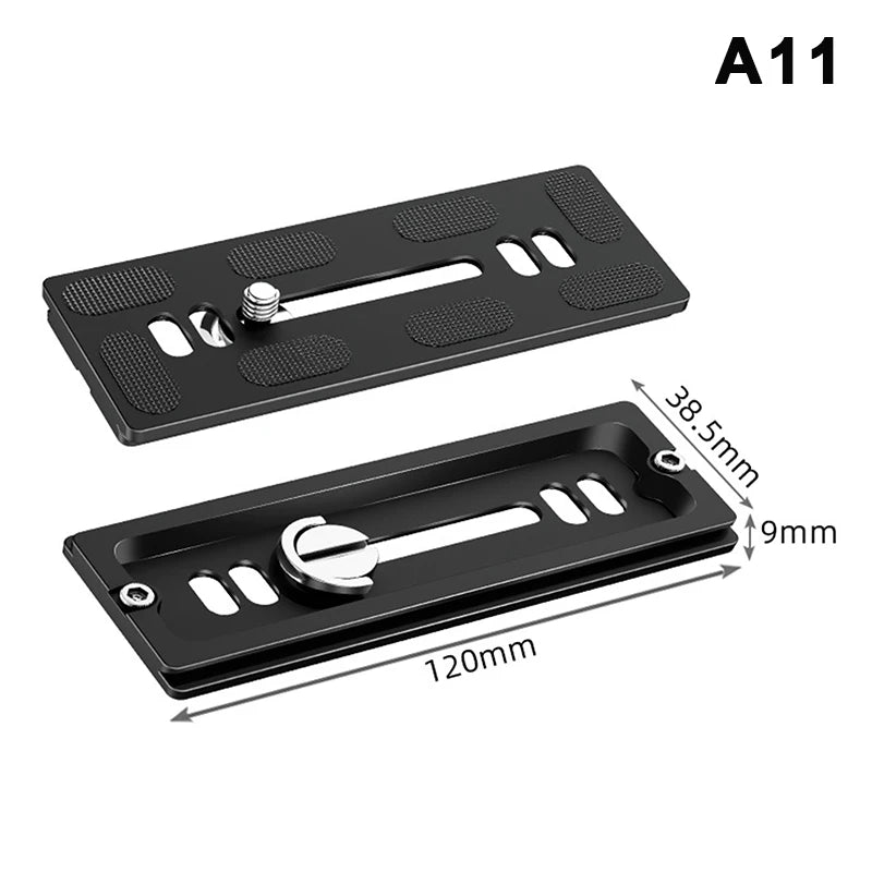 Aluminum 1/4" Quick Release Mount Plate for Tripods Camera Mount Plate Babs A11
