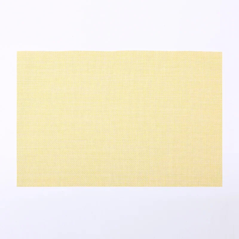 Washable PVC Woven Placemats – Durable Vinyl Dining Table Mats Vinyl Table Placemats Babs Style 13 30X45CM