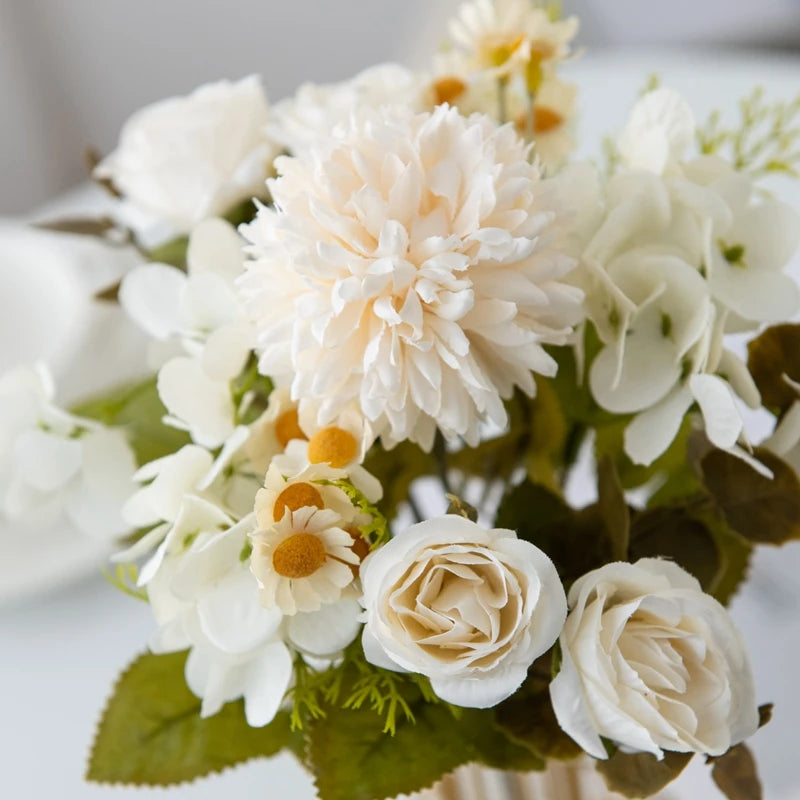 7-Fork Chamomile Artificial Flowers – Wedding & Home Décor Artificial Flower Bouquet Babs