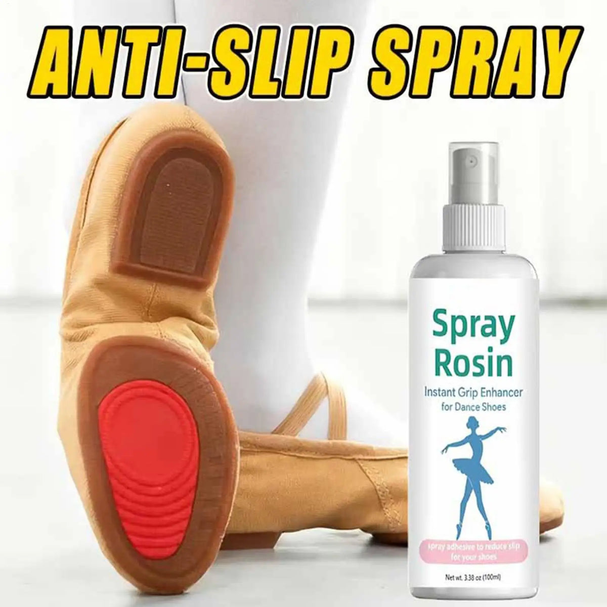 Rosin Spray for Dancers 100ml – Non-Slip Pointe Shoe Grip Dance Grip Spray Babs