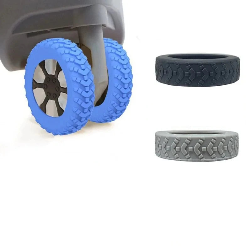8-Pack Suitcase Wheel Covers – Silent TPR Rubber Luggage Rings Luggage Wheel Cover Babs