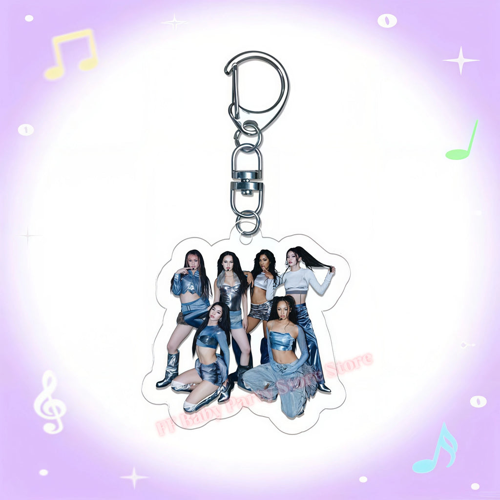 Katseye Kpop Keychains Party Favors – 6pcs Gift Bag Fillers Party Favor Keychains Babs