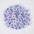 30Pcs Mini Daisy Artificial Silk Flower Heads for DIY Decor Artificial Silk Flowers Babs Blue 30Pcs