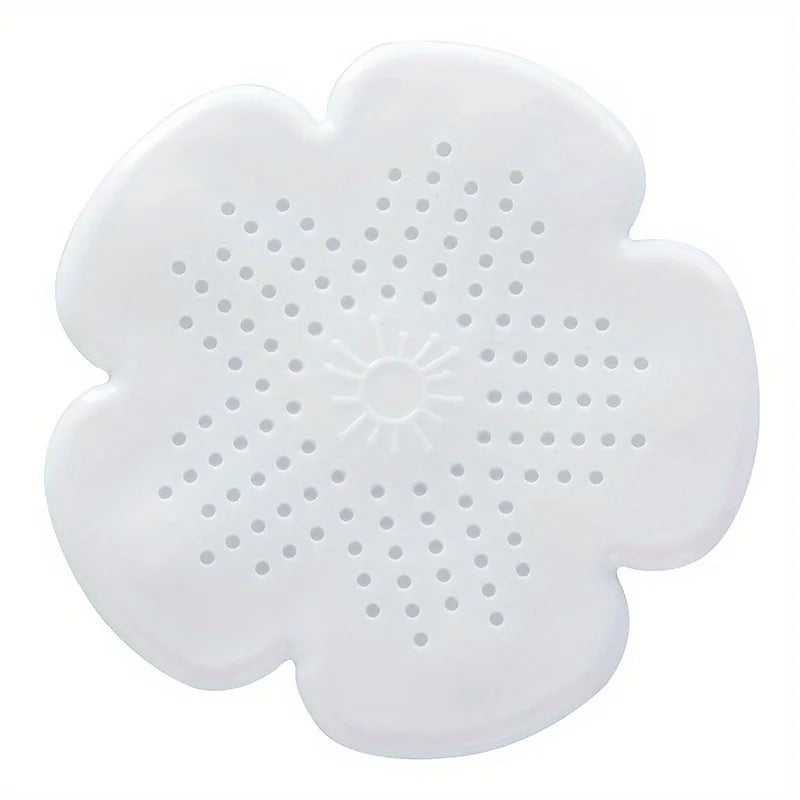 Silicone Floor Drain Hair Catcher – Cherry Blossom Filter Drain Hair Catcher Babs White