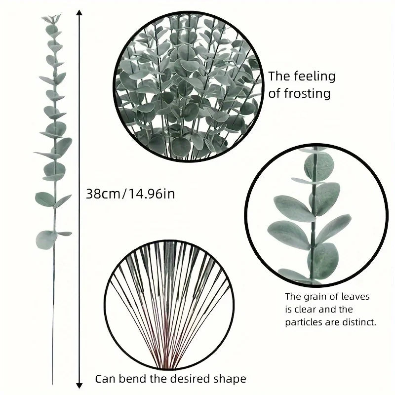 Artificial Eucalyptus Stems – Real Touch Faux Greenery Branches Artificial Greenery Stems Babs