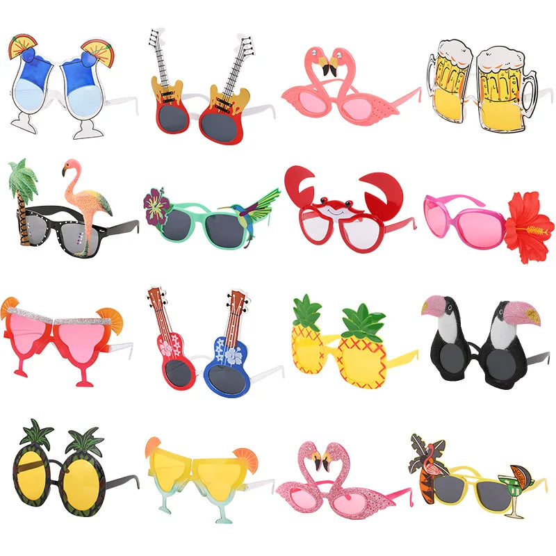 Hawaiian Party Sunglasses – Luau Tropical Photo Props & Favors Party Photo Props Babs