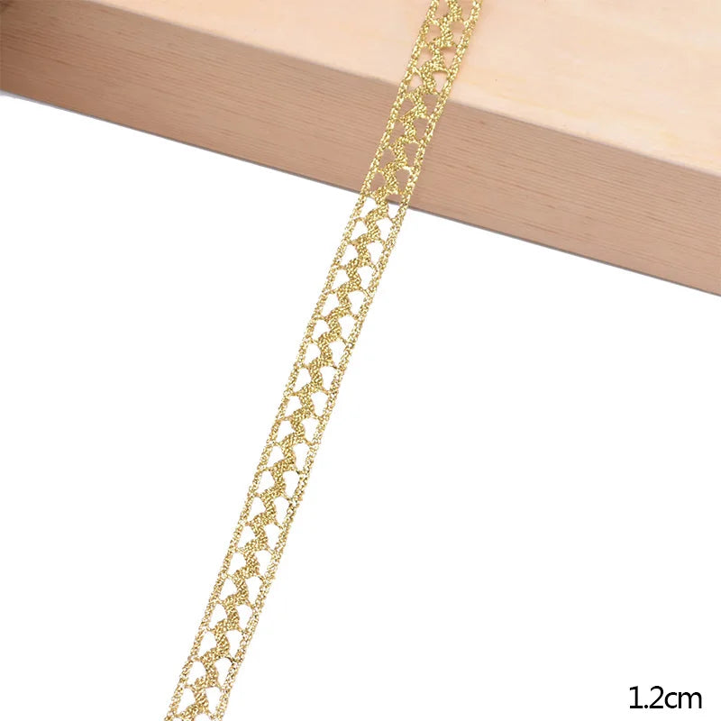 White Embroidered Lace Trim Ribbon 5/10 Yards – DIY Sewing