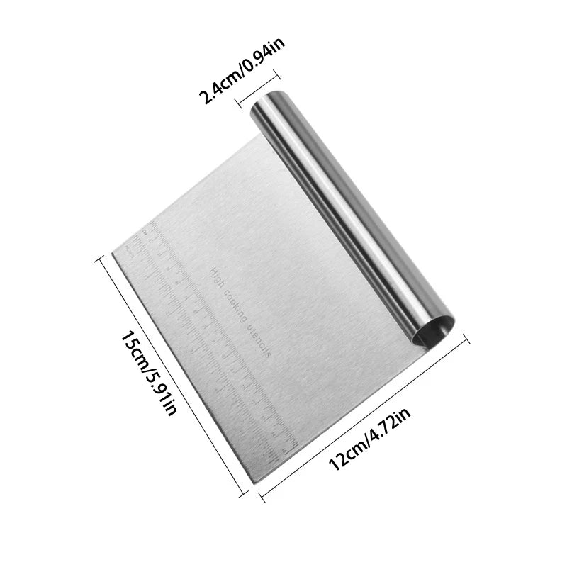 Stainless Steel Dough Scraper & Cake Pastry Cutter Tool Dough Scraper Babs 15cm
