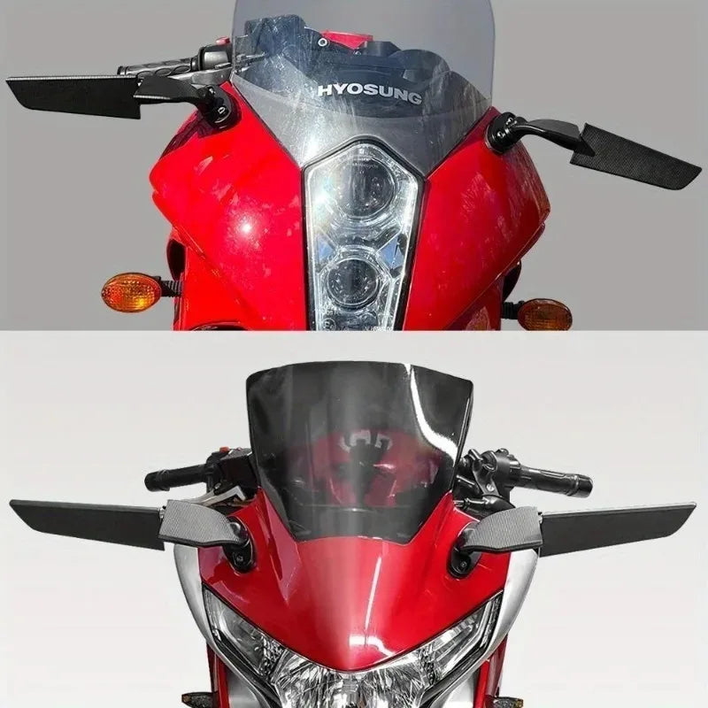 Wind Wing Motorcycle Rearview Mirrors – Honda, Kawasaki, Suzuki, Yamaha Motorcycle Rearview Mirror Babs