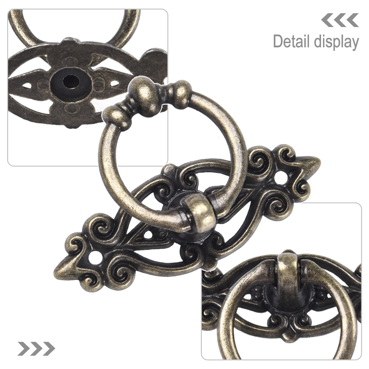 Antique Zinc Alloy Drawer Pull Ring Cabinet Handle – Retro Cabinet Drawer Pull Babs