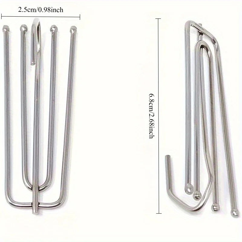 10pcs Curtain Pinch Pleat Hooks – Easy Clip-On Drapery Curtain Pleat Hooks Babs