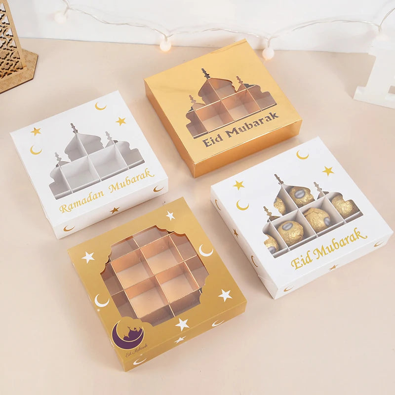 Eid Mubarak Gift Boxes 1-5 Pcs | Ramadan Candy Packaging Holiday Gift Box Babs