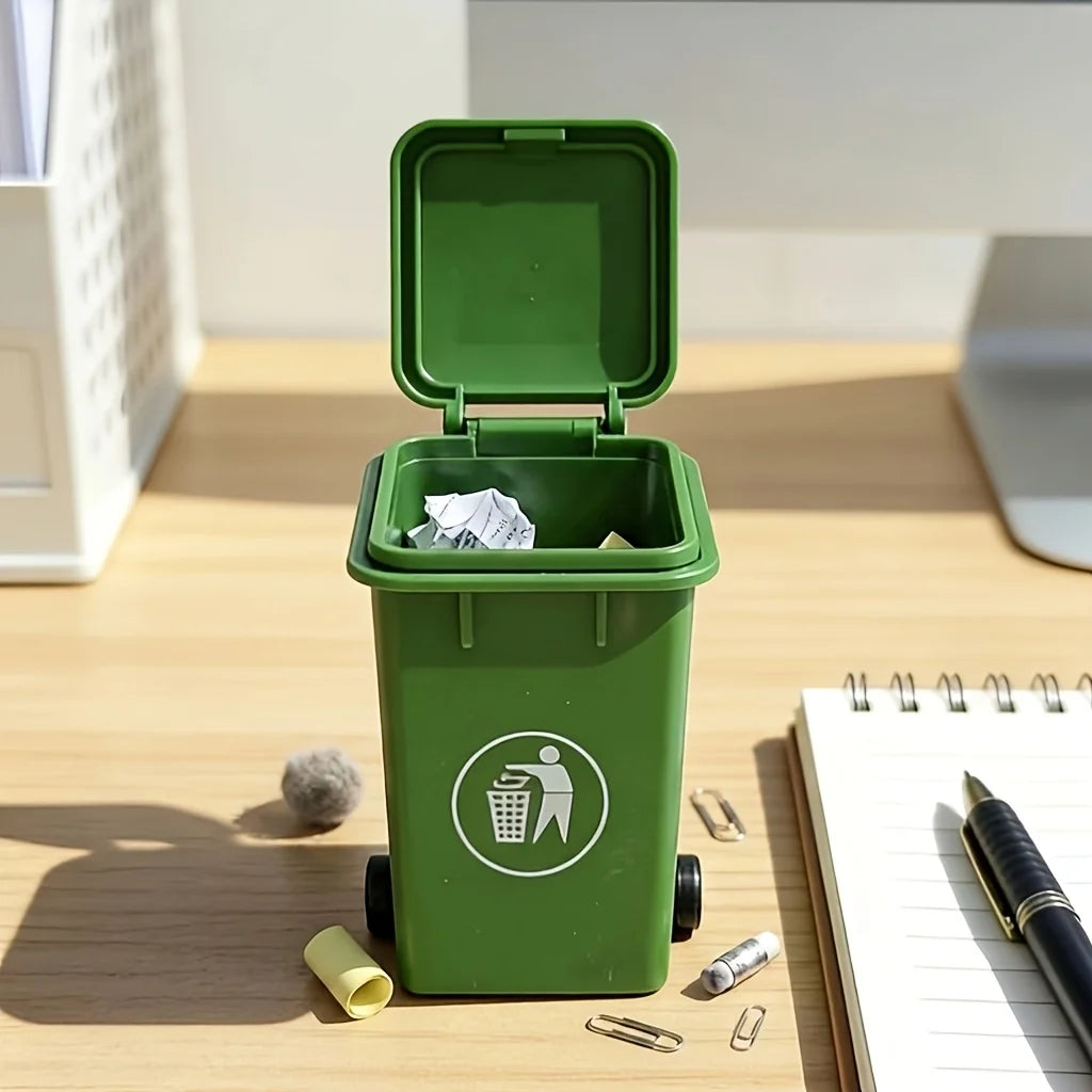 2Pcs Green Desktop Storage Bin & Desk Organizer Holder Desktop Storage Bin Babs