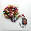 Catholic Rosary Chaplet Colorful Prayer Bead Y-Necklace Gift Religious Pendant Necklace Babs 1pc