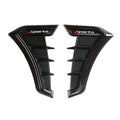 2pcs Universal Car Fender Wheel Decoration Stickers Side Wing Car Decoration Stickers Babs Glossy black