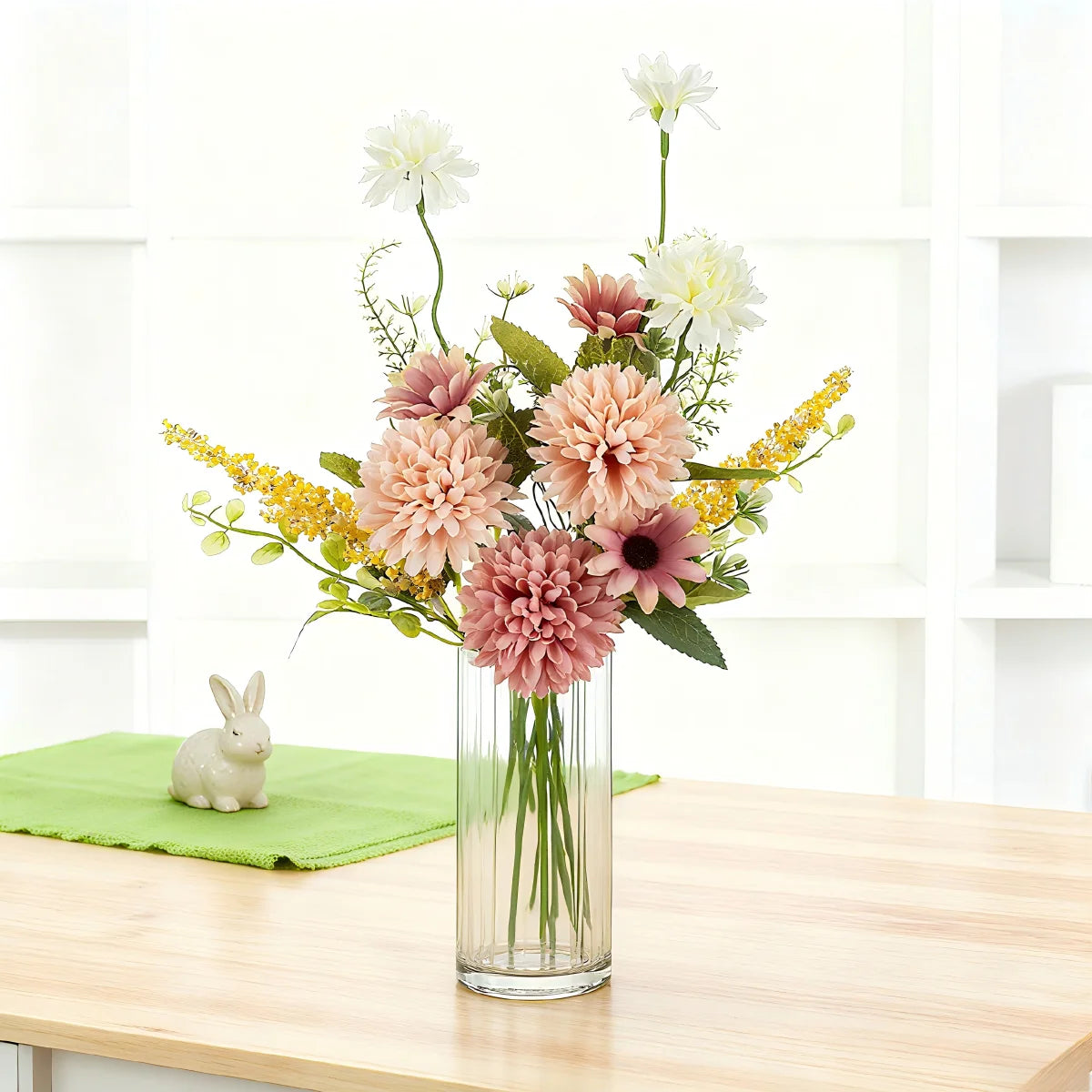 Silk Chrysanthemum Ball Bouquet – Wedding & Garden Décor Artificial Flower Bouquet Babs