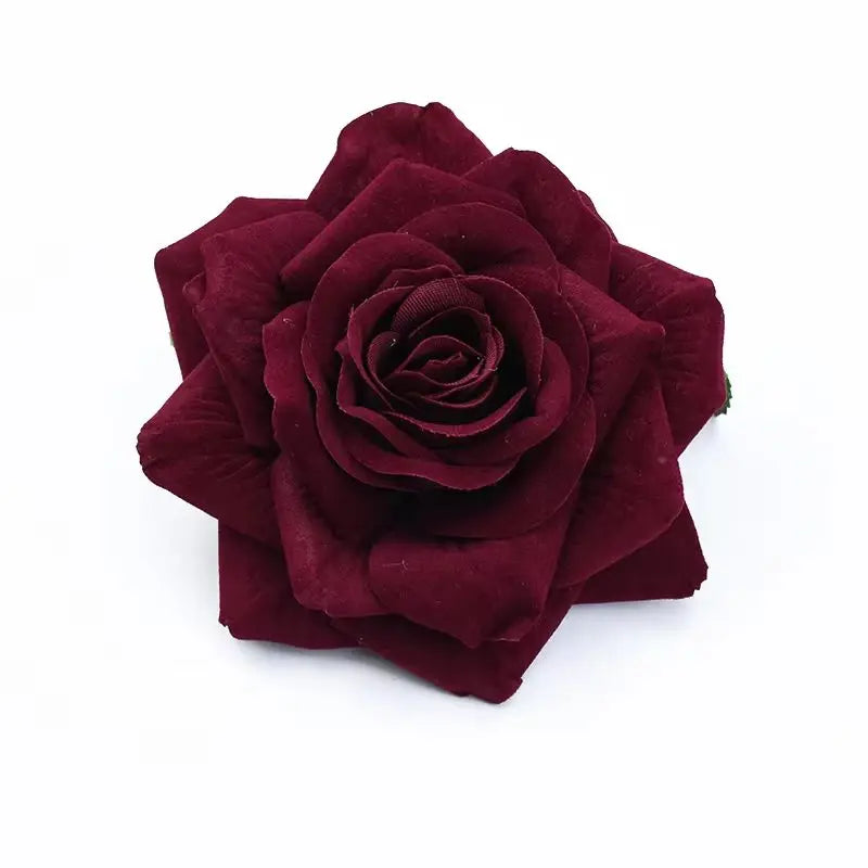 50pcs Silk Rose Heads 10cm – Wedding, Wreath & Home Décor Artificial Silk Flowers Babs color 5 50pcs