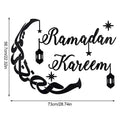 Eid Mubarak Gold Acrylic Mirror Wall Decal – Ramadan 2026 Acrylic Wall Decal Babs Black Ramadan