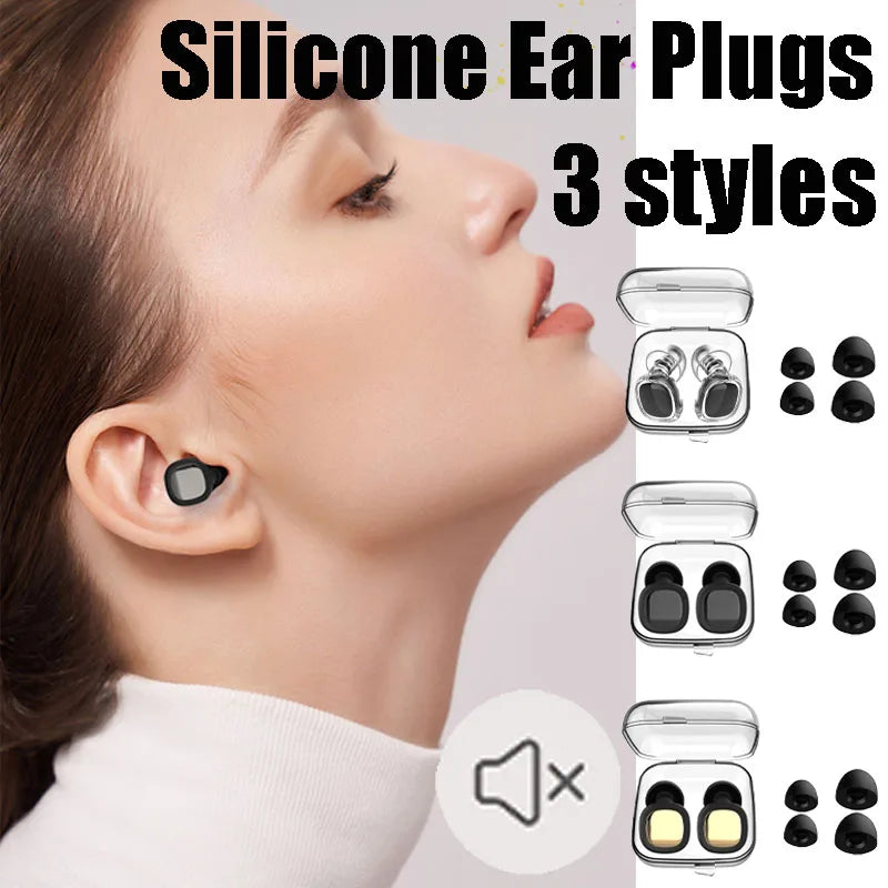 Silicone Ear Plugs for Sleeping – Waterproof & Noise Blocking Silicone Ear Plugs Babs