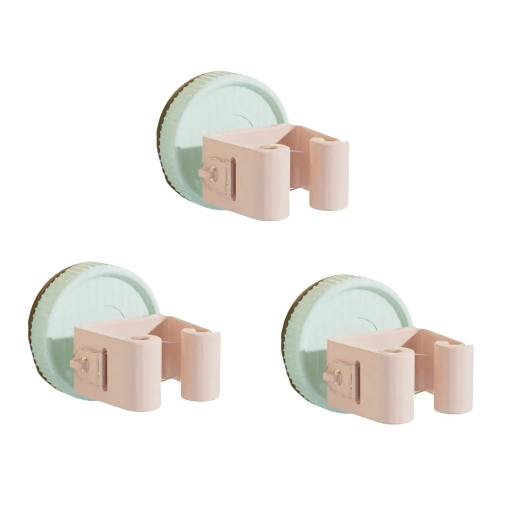 3-Pack Suction Cup Mop & Broom Wall Holder Storage Rack Wall Storage Rack Babs Blue Pink