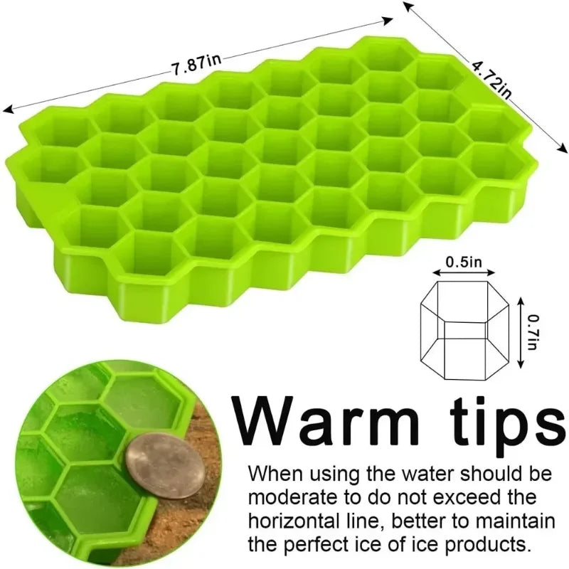 BPA-Free Silicone Ice Cube Mold with Lid – DIY Popsicle Tray Ice Cube Mold Babs